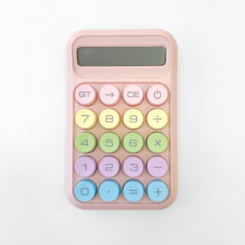 Stylish Pastel Calculator for Kids & Adults – Large Buttons, Compact & Fun Design