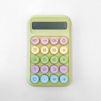 Fun & Functional Pastel Green Kids Calculator – Bright, Easy-to-Use with Large Buttons