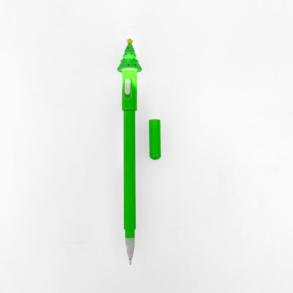 Christmas-Themed Green Pen