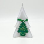 White Christmas Tree Candle