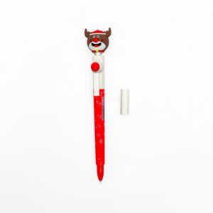 Red Christmas Reindeer Pen