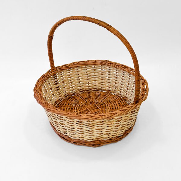 Classic Cane Basket Decor – Handcrafted Storage Solution with Timeless Appeal - Image 2