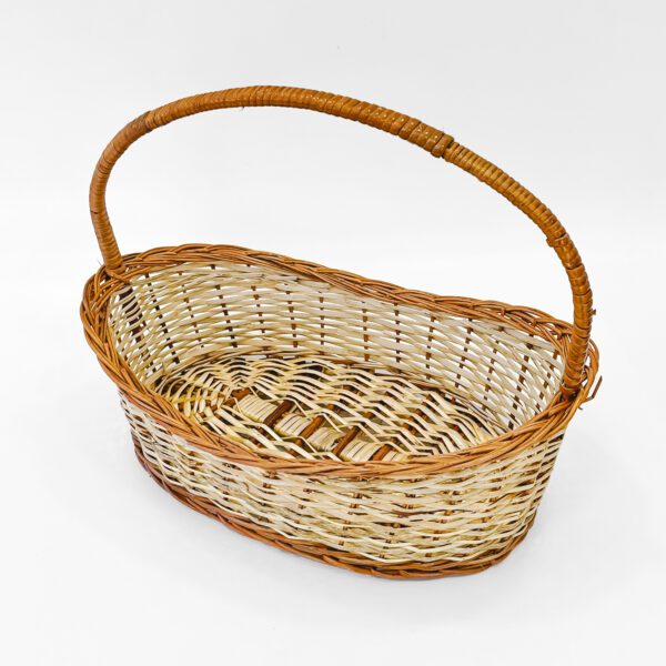 Exquisite Handcrafted Large Cane Basket with Handle – Stylish, Eco-Friendly & Multi-Purpose Design - Image 2