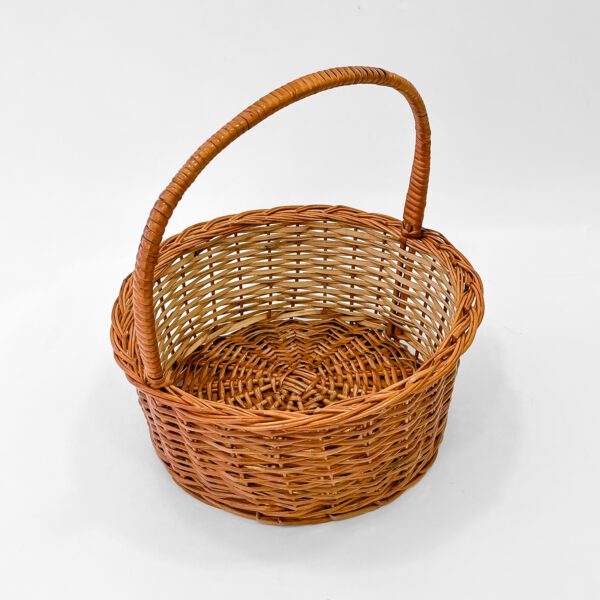 Rustic Handcrafted Cane Basket – Durable and Elegant, Ideal for Organizing - Image 2