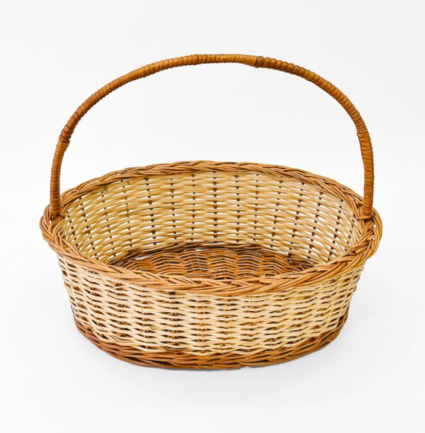 Timeless Large Cane Storage Basket – Durable and Eco-Friendly for Home Organization - Image 2