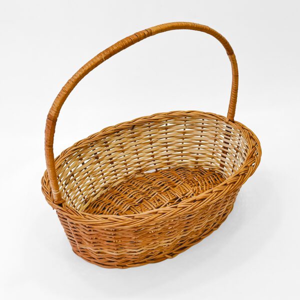 Versatile 16-Inch Functional Cane Basket – Stylish, Handcrafted Storage for Any Room - Image 2