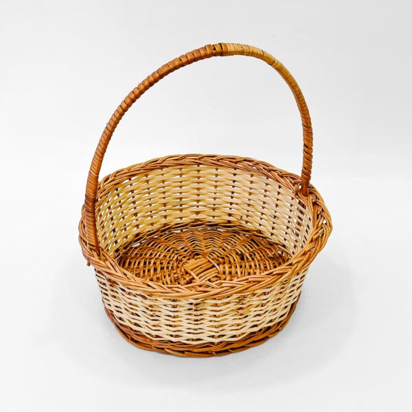 Versatile Handcrafted Cane Basket – Stylish 16-Inch Storage Solution for Any Room - Image 2