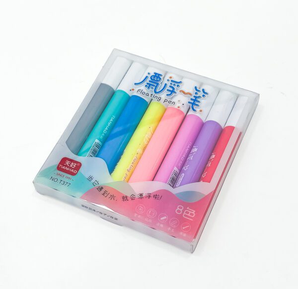 Vibrant Floating Pen Set – 8 Colorful Pens for Fun and Creative Writing - Image 2