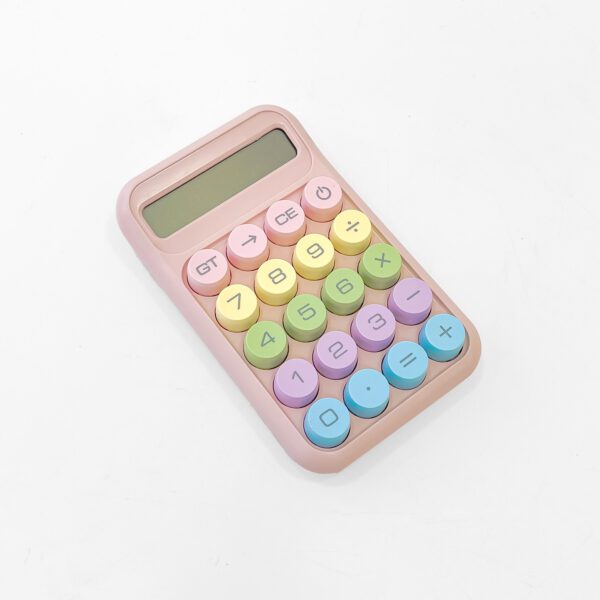 Stylish Pastel Calculator for Kids & Adults - Large Buttons, Compact & Fun Design - Image 2