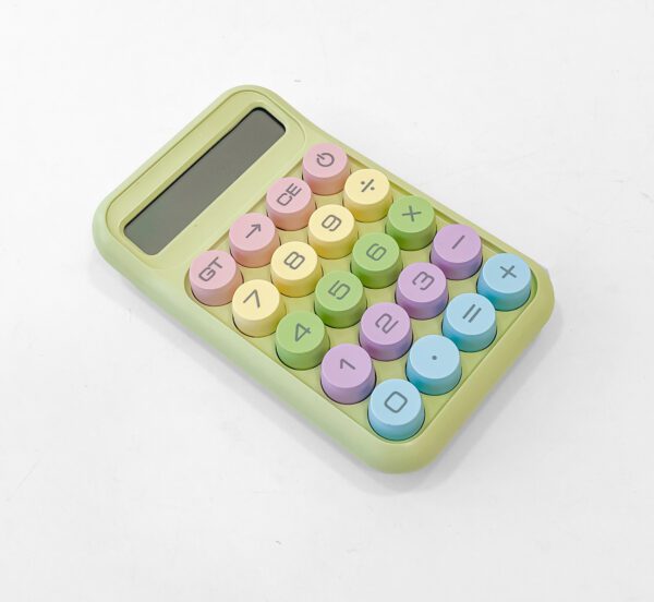 Fun & Functional Pastel Green Kids Calculator – Bright, Easy-to-Use with Large Buttons - Image 2