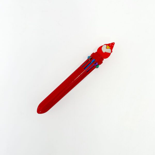 Santa Claus Multi-Color 6-in-1 Ballpoint Pen x2 for Kids - Christmas Theme - Image 2