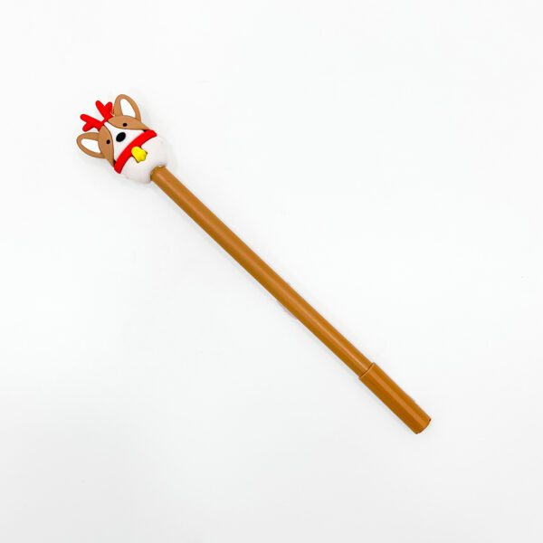 Adorable Reindeer Gel Pen - Must-Have Festive Stationery for Kids & Gift Lovers Pack Of 2 - Image 2