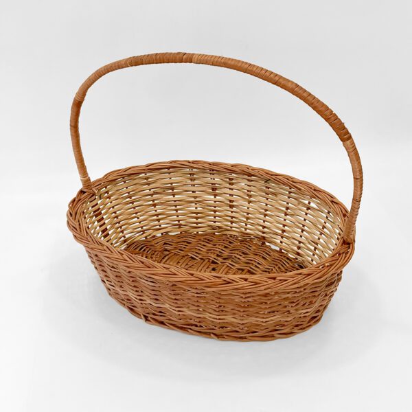 Premium Large Oval Wicker Basket with Sturdy Handle – Eco-Friendly & Versatile Storage Solution - Image 3