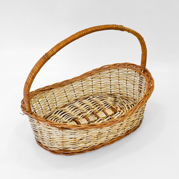 Exquisite Handcrafted Large Cane Basket with Handle – Stylish, Eco-Friendly & Multi-Purpose Design - Image 3