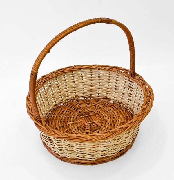 Classic Cane Basket Decor – Handcrafted Storage Solution with Timeless Appeal - Image 3