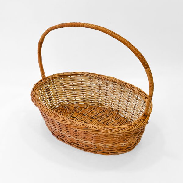 Versatile 16-Inch Functional Cane Basket – Stylish, Handcrafted Storage for Any Room - Image 3