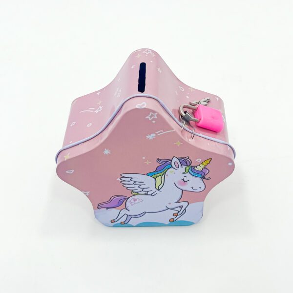 Dreamy Unicorn Coin Bank – Cute and Functional Star-Shaped Bank - Image 3