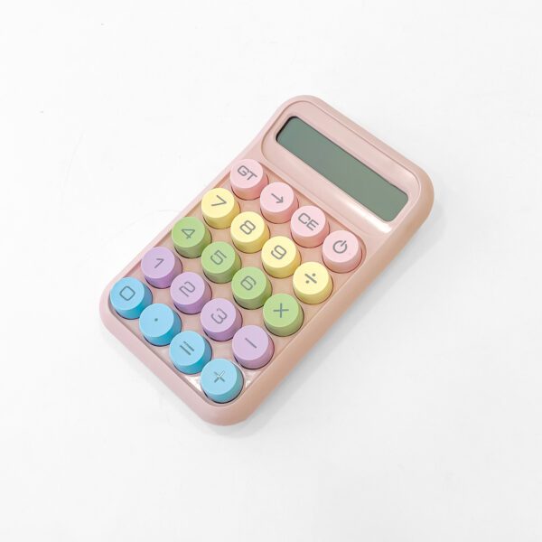 Stylish Pastel Calculator for Kids & Adults - Large Buttons, Compact & Fun Design - Image 3