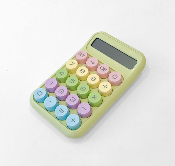 Fun & Functional Pastel Green Kids Calculator – Bright, Easy-to-Use with Large Buttons - Image 3