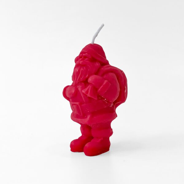 Santa Claus Shaped Wax Candle - Festive Christmas Decoration & Gift Idea - Image 3