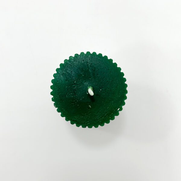 Green Ribbed Candle - Modern Decorative Accent for Home & Office - Image 3