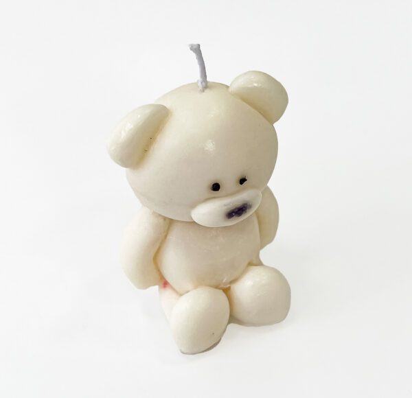 Adorable Teddy Bear Candle - Perfect for Decor & Gifting - Image 3