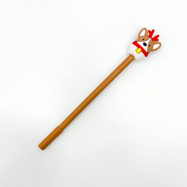 Adorable Reindeer Gel Pen - Must-Have Festive Stationery for Kids & Gift Lovers Pack Of 2 - Image 3