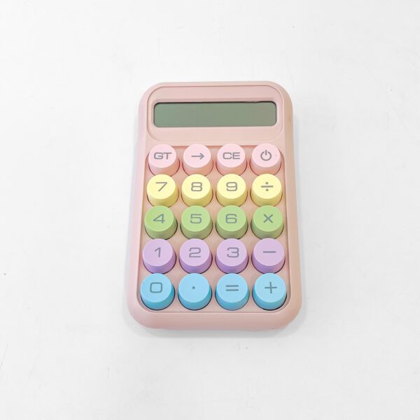 Stylish Pastel Calculator for Kids & Adults - Large Buttons, Compact & Fun Design - Image 4