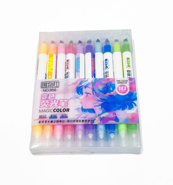 Magical Color Highlighter Set – 10 Vibrant Shades for Bold, Eye-Catching Highlights - Image 4