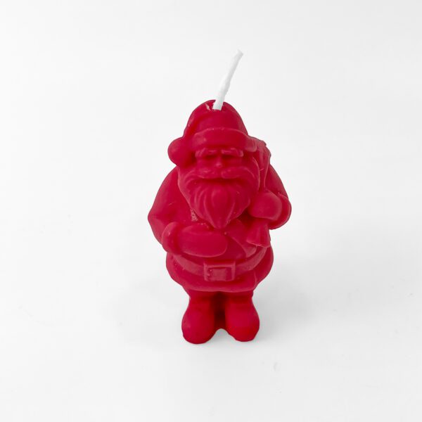 Santa Claus Shaped Wax Candle - Festive Christmas Decoration & Gift Idea - Image 4