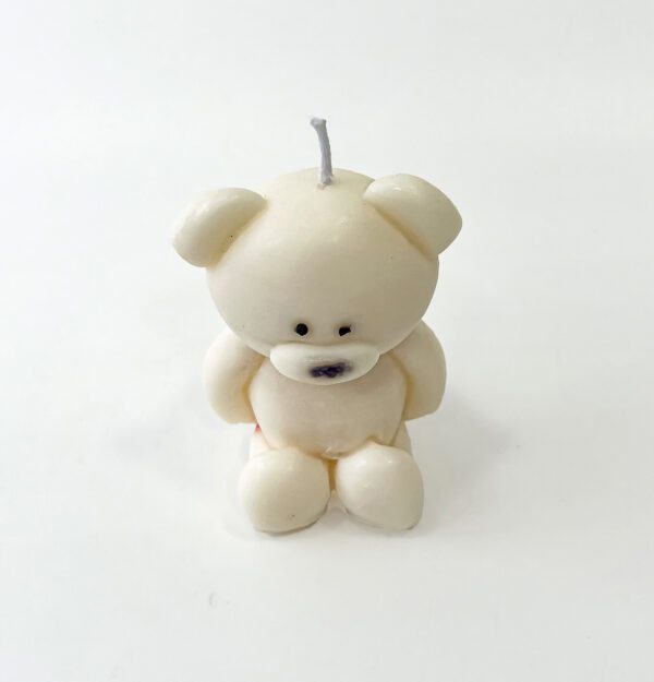 Adorable Teddy Bear Candle - Perfect for Decor & Gifting - Image 4