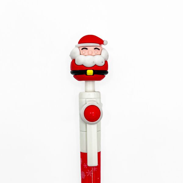 Santa Claus Pen x2 with Snowflake Design – Festive Christmas Stationery - Image 4