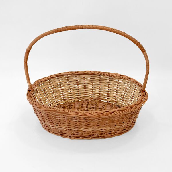 Premium Large Oval Wicker Basket with Sturdy Handle – Eco-Friendly & Versatile Storage Solution - Image 4