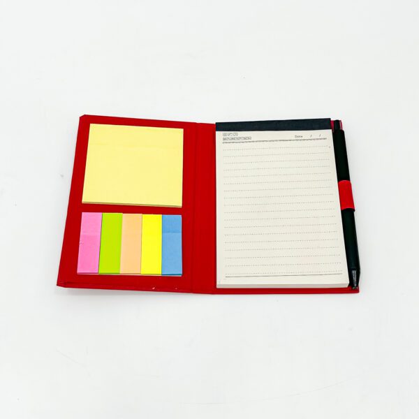 Compact Red Notebook with Pen Holder - Stylish & Portable Writing Companion - Image 5