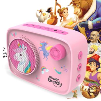 SuperBuddy Unicorn Toys for Kids – Bluetooth Speaker with 900+ Stories & Rhymes | Educational Screen-Free Gift for Girls 2+ Years Old