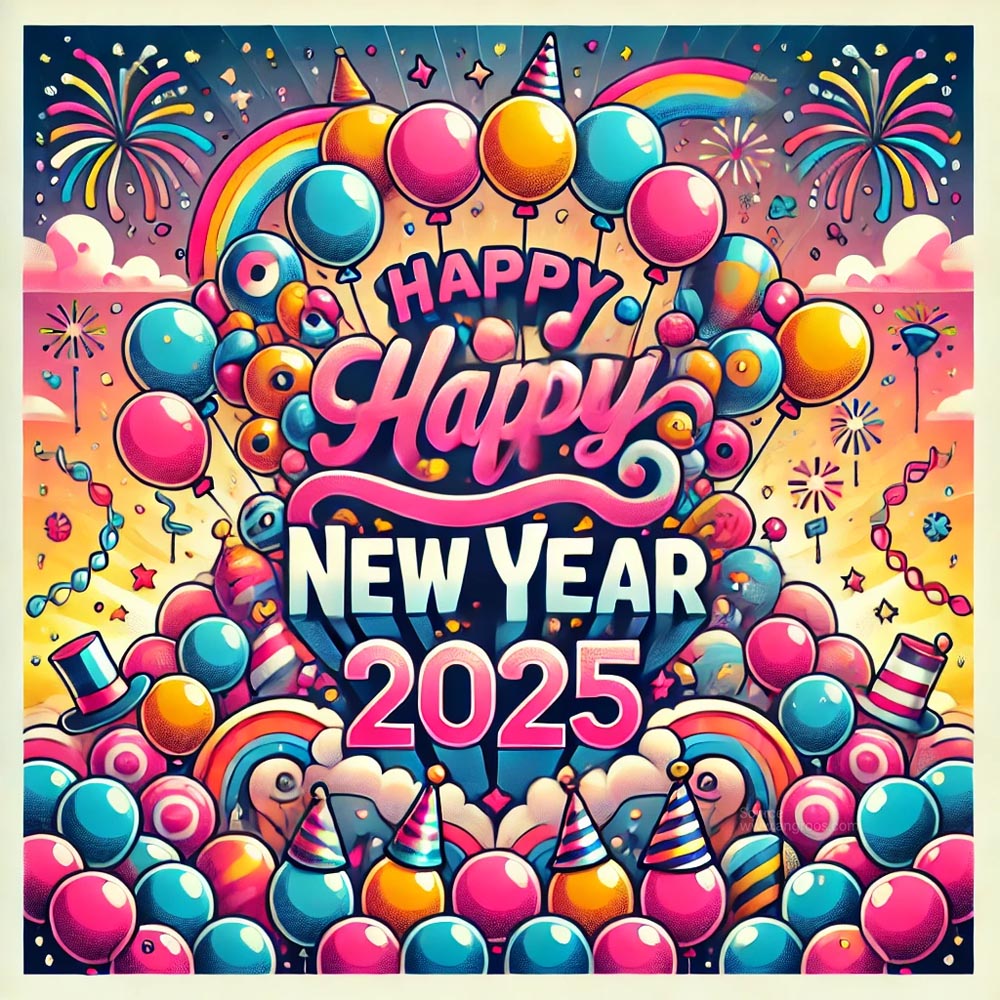 A completely unique and playful New Year 2025 greeting card India's Favourite Online Gift Shop