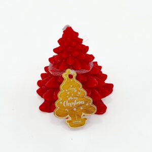 Red Christmas Tree Candle