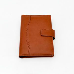 tan leatherette journal