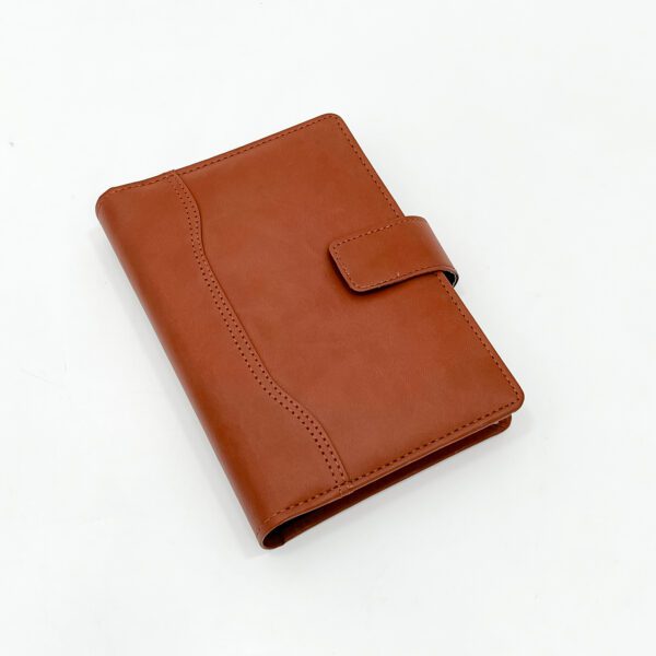 Elegant Tan Leatherette Journal with Magnetic Closure – Premium, Stylish, and Durable Diary - Image 3