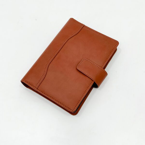 Elegant Tan Leatherette Journal with Magnetic Closure – Premium, Stylish, and Durable Diary - Image 4