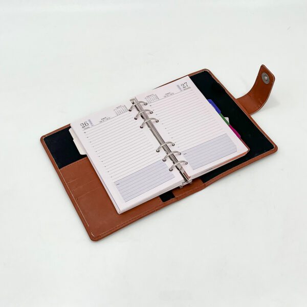 Elegant Tan Leatherette Journal with Magnetic Closure – Premium, Stylish, and Durable Diary - Image 5