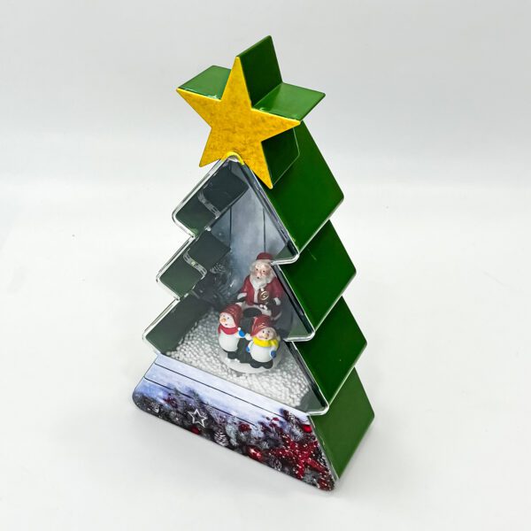 Christmas Tree LED Ornament with Snowfall Effect - Festive Decor - Image 3