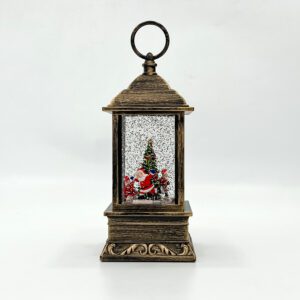 Santa Snow Globe Lantern