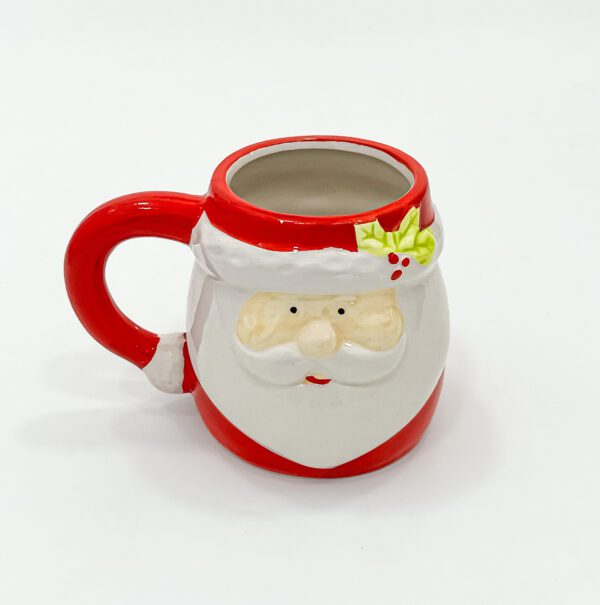 Santa Claus Ceramic Mug – Festive Holiday Coffee Cup with Detailed Christmas Design - Image 2