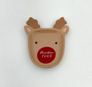  Reindeer Shaped Ceramic Small Plate