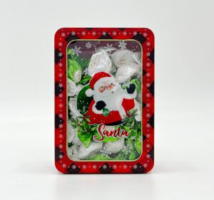 Santa iron container with Chocolate 