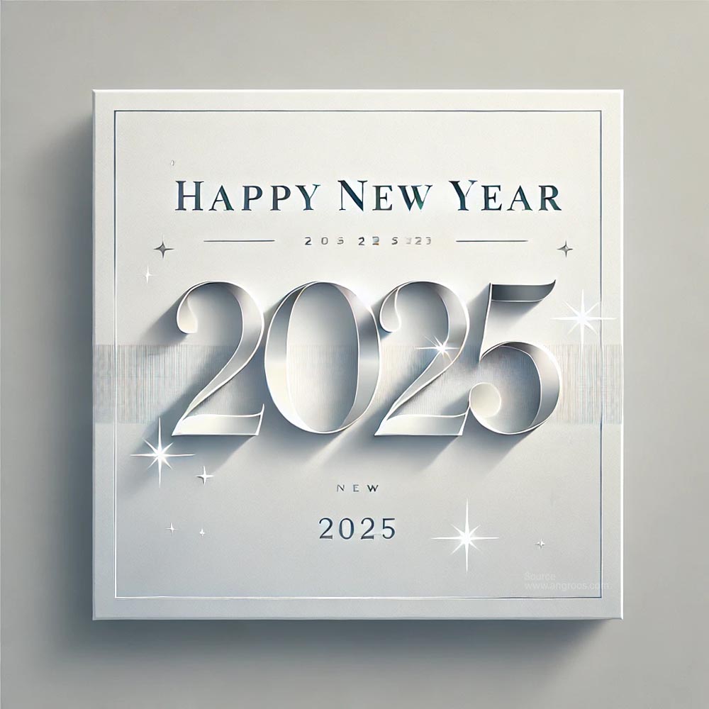 Year 2025 greeting card in square format India's Favourite Online Gift Shop