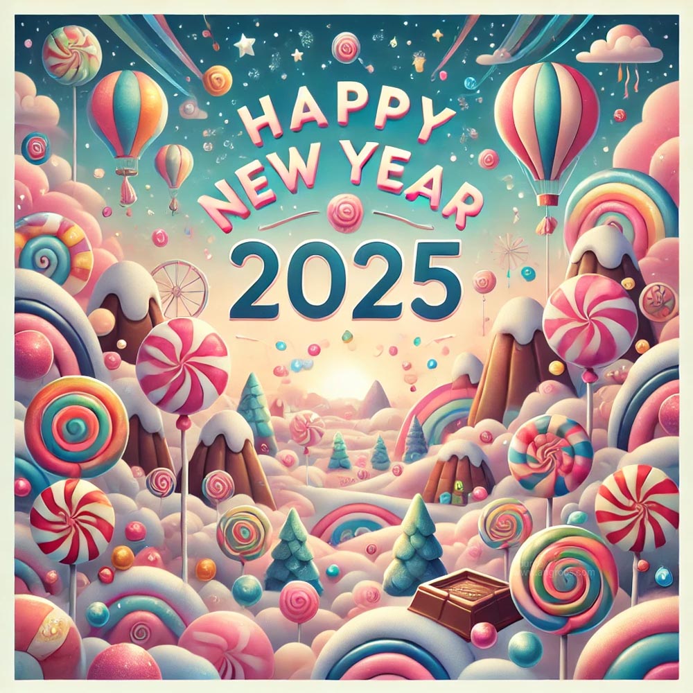 completely different and whimsical New Year 2025 greeting card India's Favourite Online Gift Shop