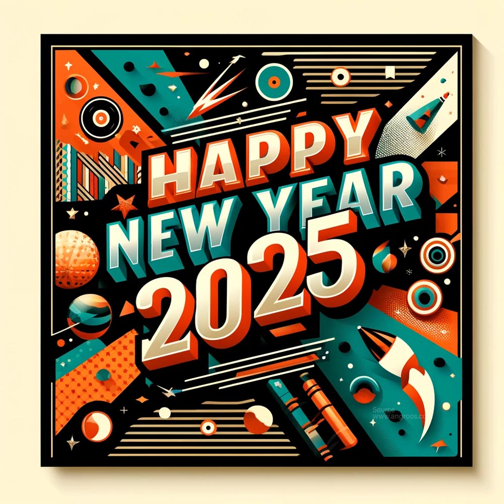 completely distinctive and festive New Year 2025 greeting card India's Favourite Online Gift Shop