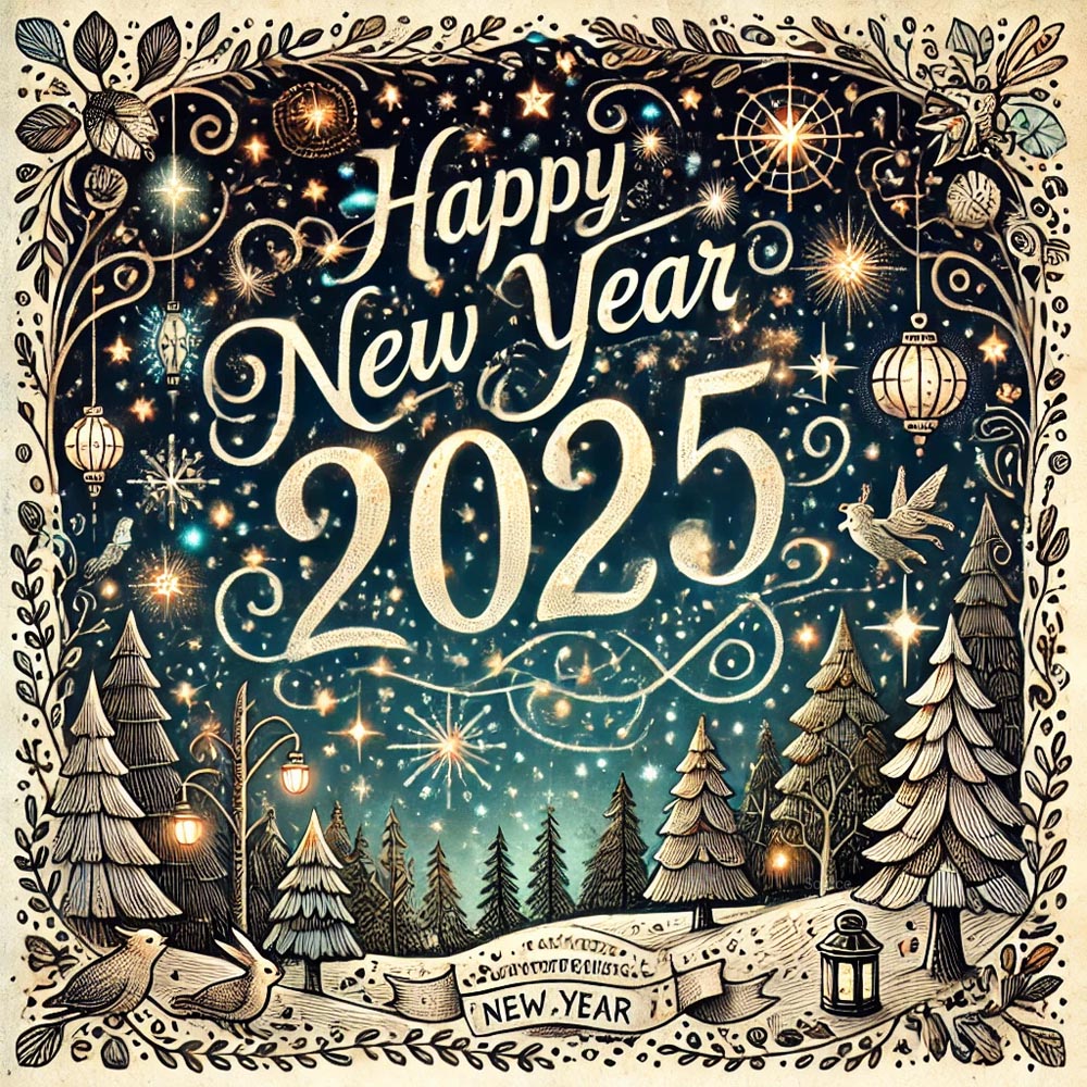 completely unique New Year 2025 greeting card 1 India's Favourite Online Gift Shop